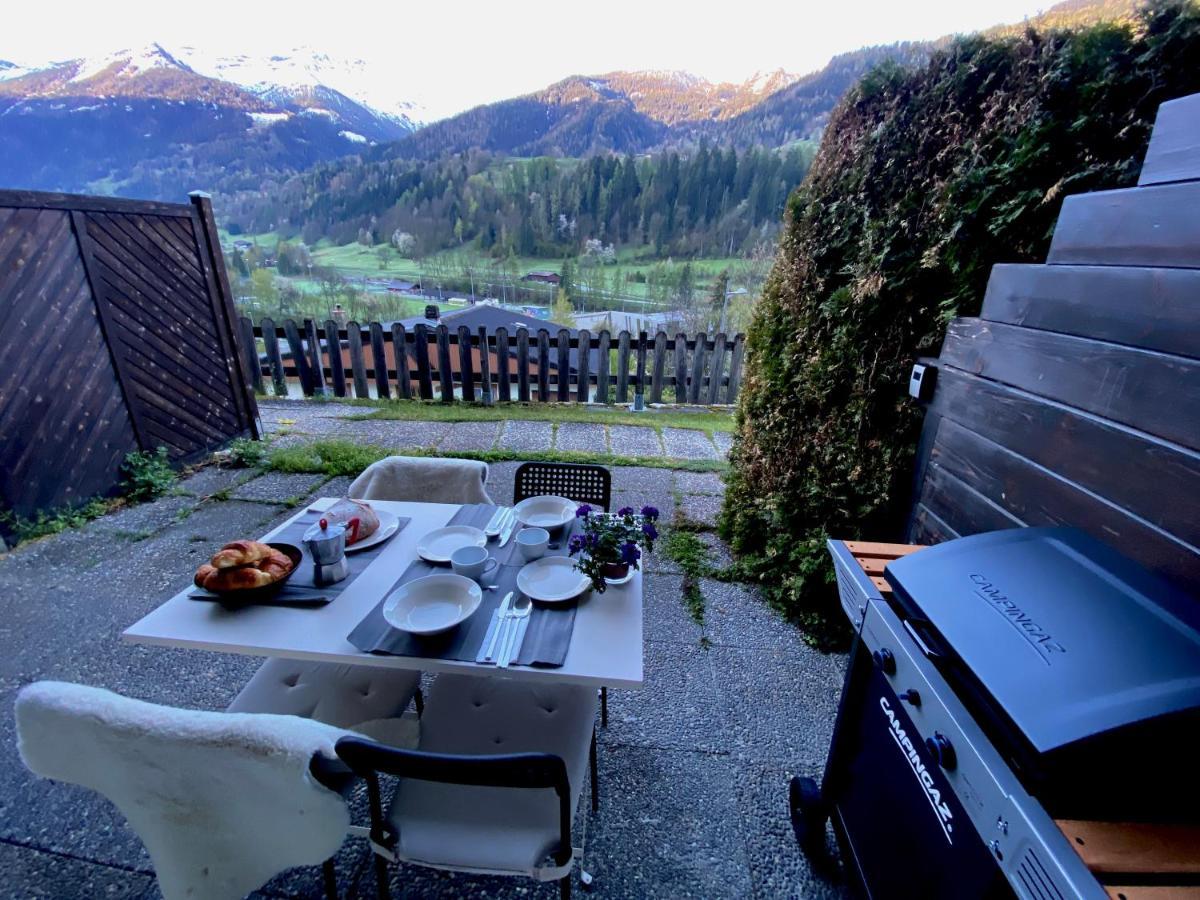 Ferienwohnung Cosy Studio In The Mountains Le Châble Exterior foto